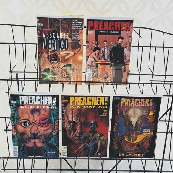 Preacher 1 AMC Reprint, Absolute Vertigo & 3 One Shots Lot Preview Jesse Custer - Picture 1 of 7
